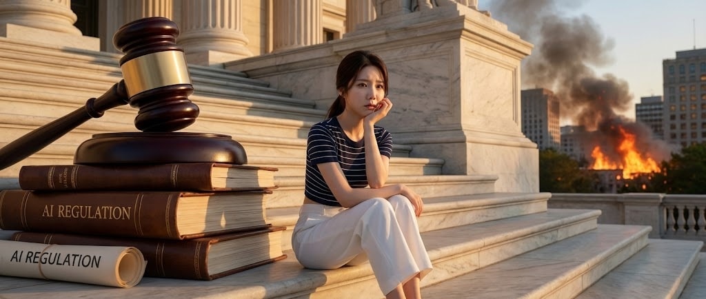 걱정스러운 표정의 루나