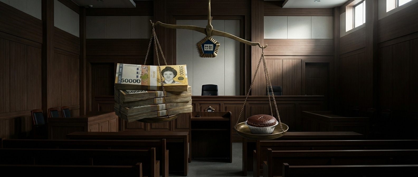 기울어진 정의의 저울