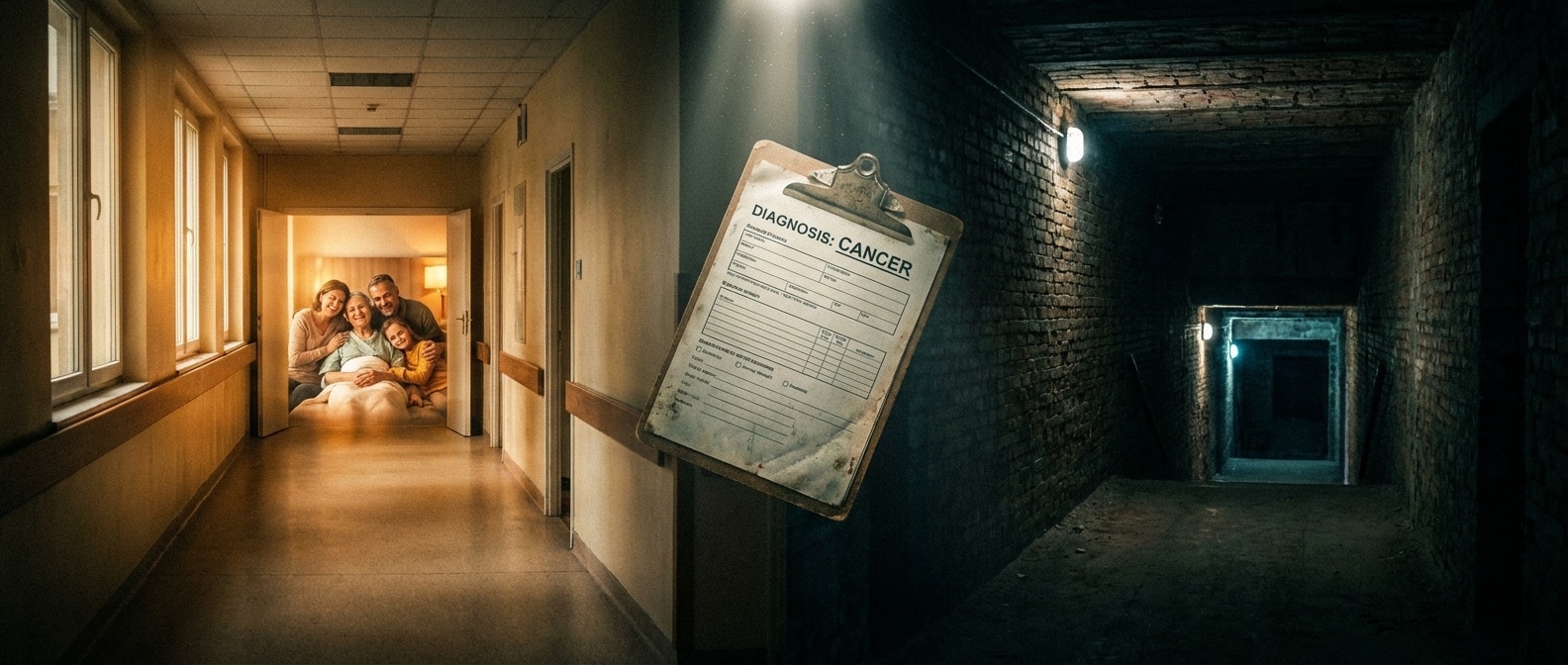 희망과 절망이 갈라지는 병원 복도