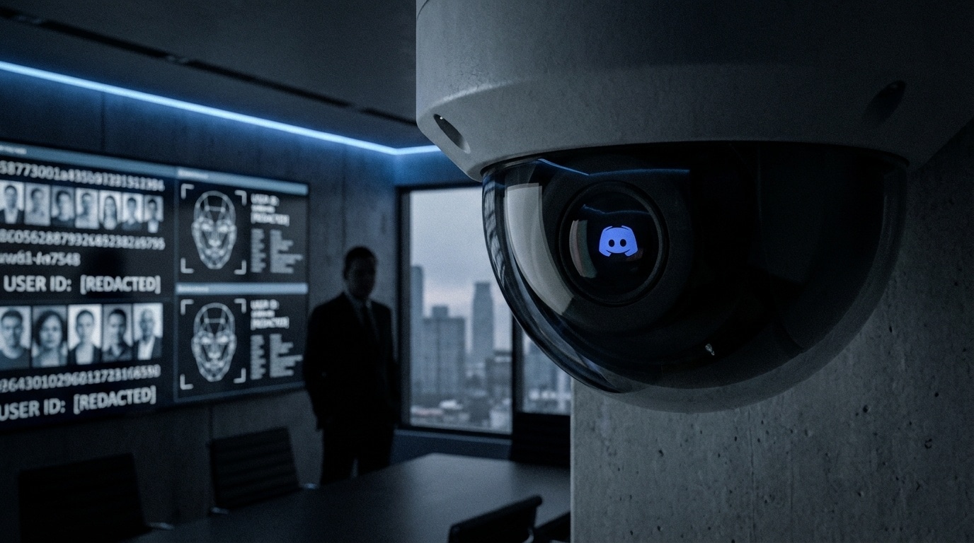Discord 로고 뒤에 드리운 감시의 그림자