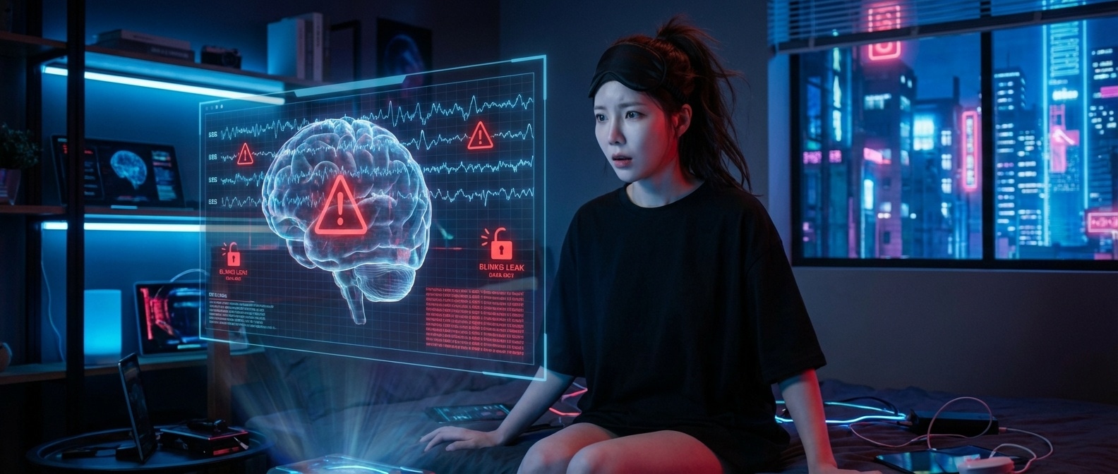 뇌파 유출 경고를 받은 루나