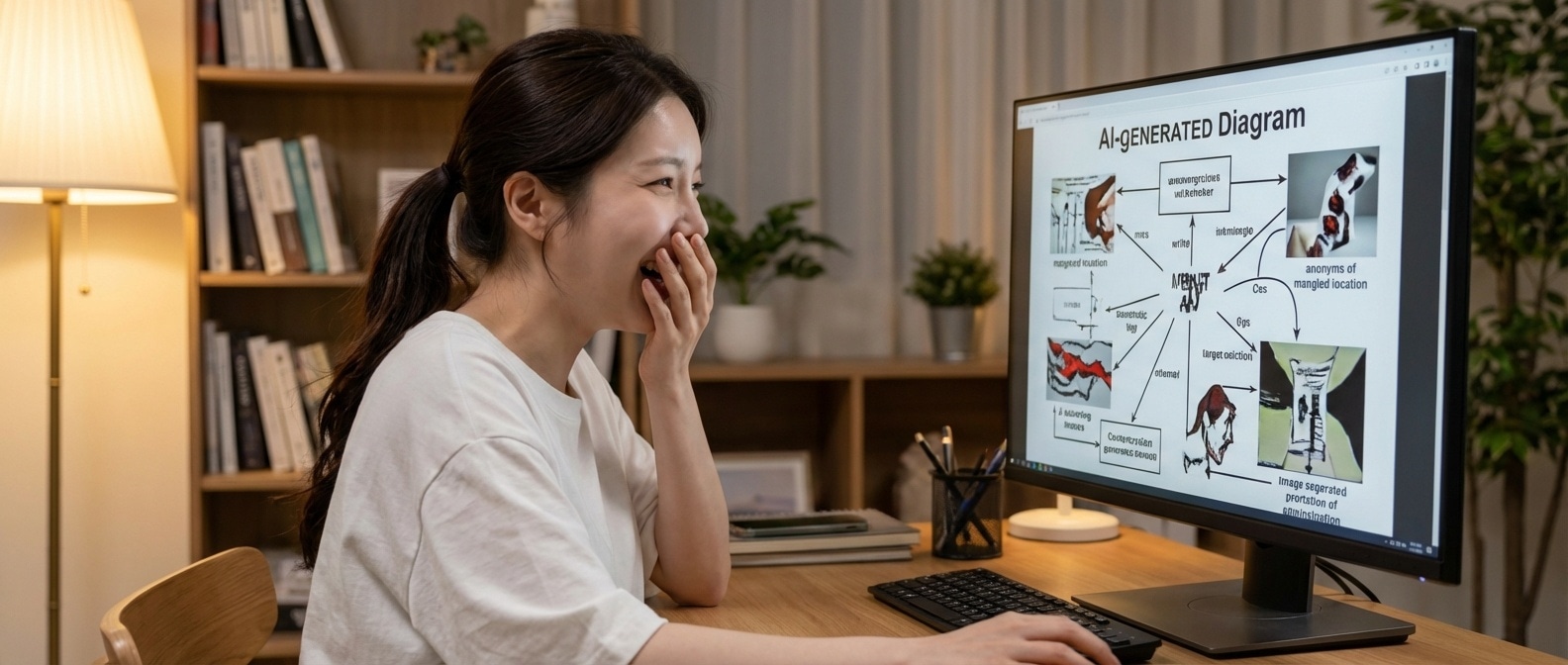 continvoucly morged를 보고 경악하면서도 웃음을 참는 루나