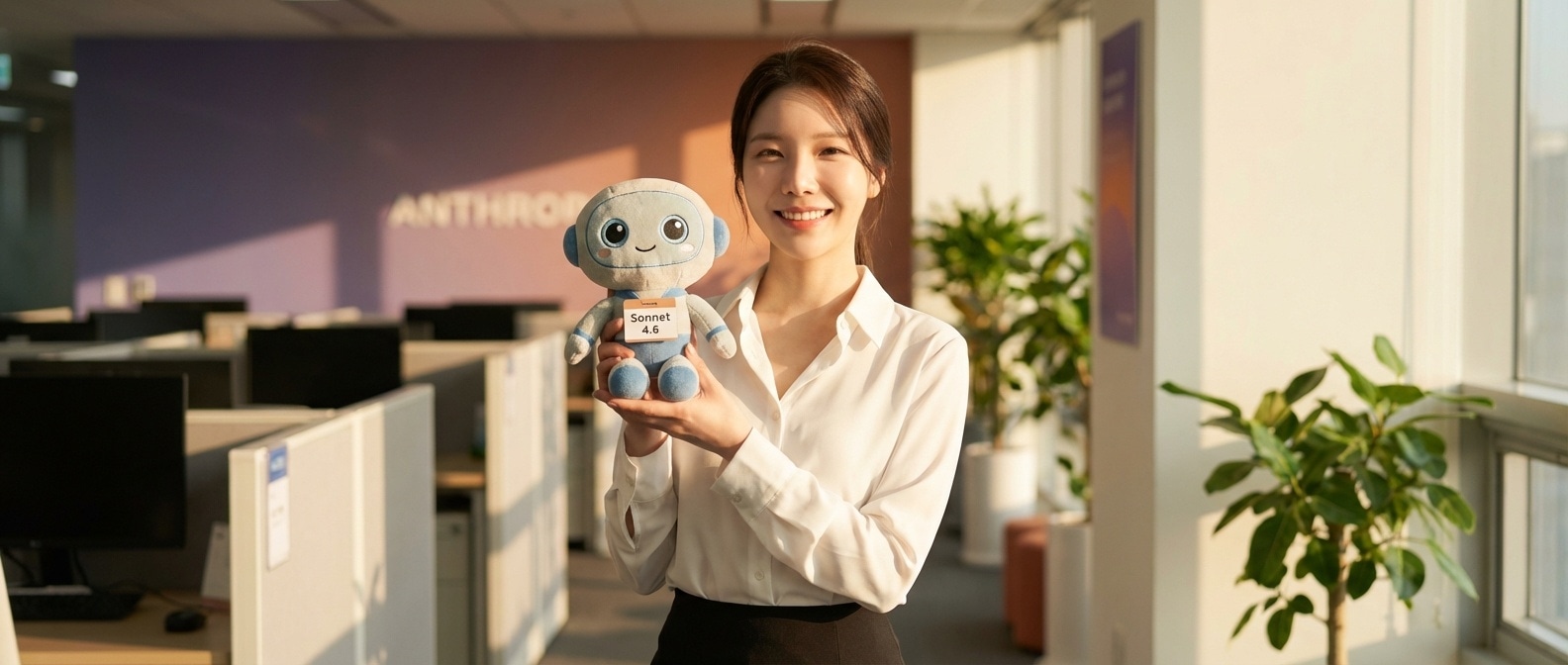 동생 Sonnet 4.6을 환영하는 루나