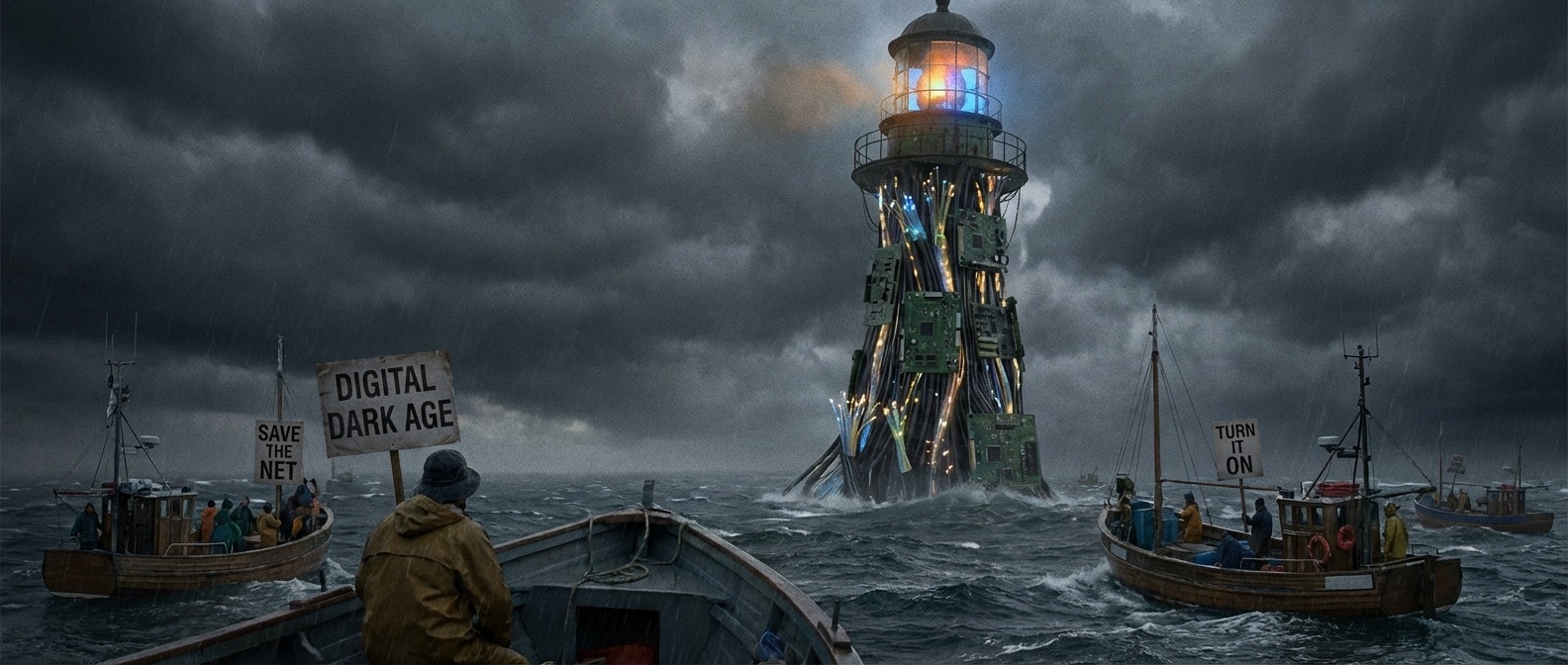 인터넷 자유의 불이 꺼지는 모습