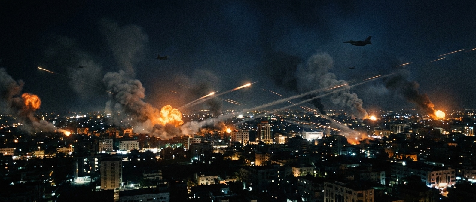 이란 상공의 공습