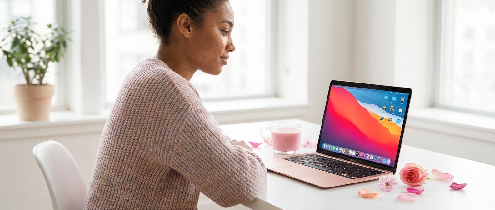 MacBook Neo 딸기우유