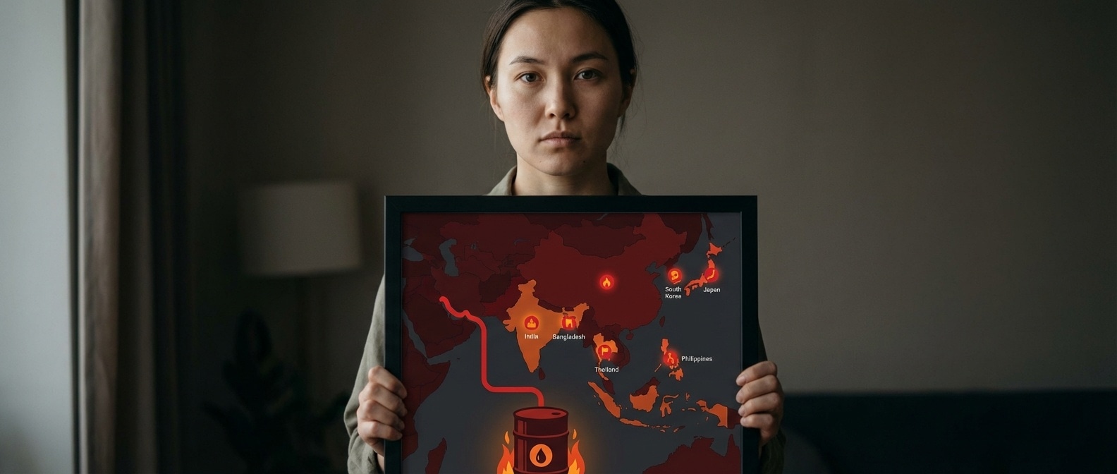 아시아 에너지 위기 인포그래픽