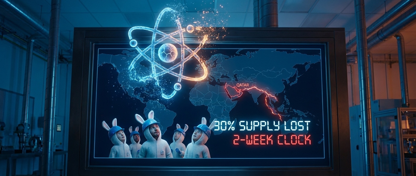 헬륨 공급망 위기 인포그래픽