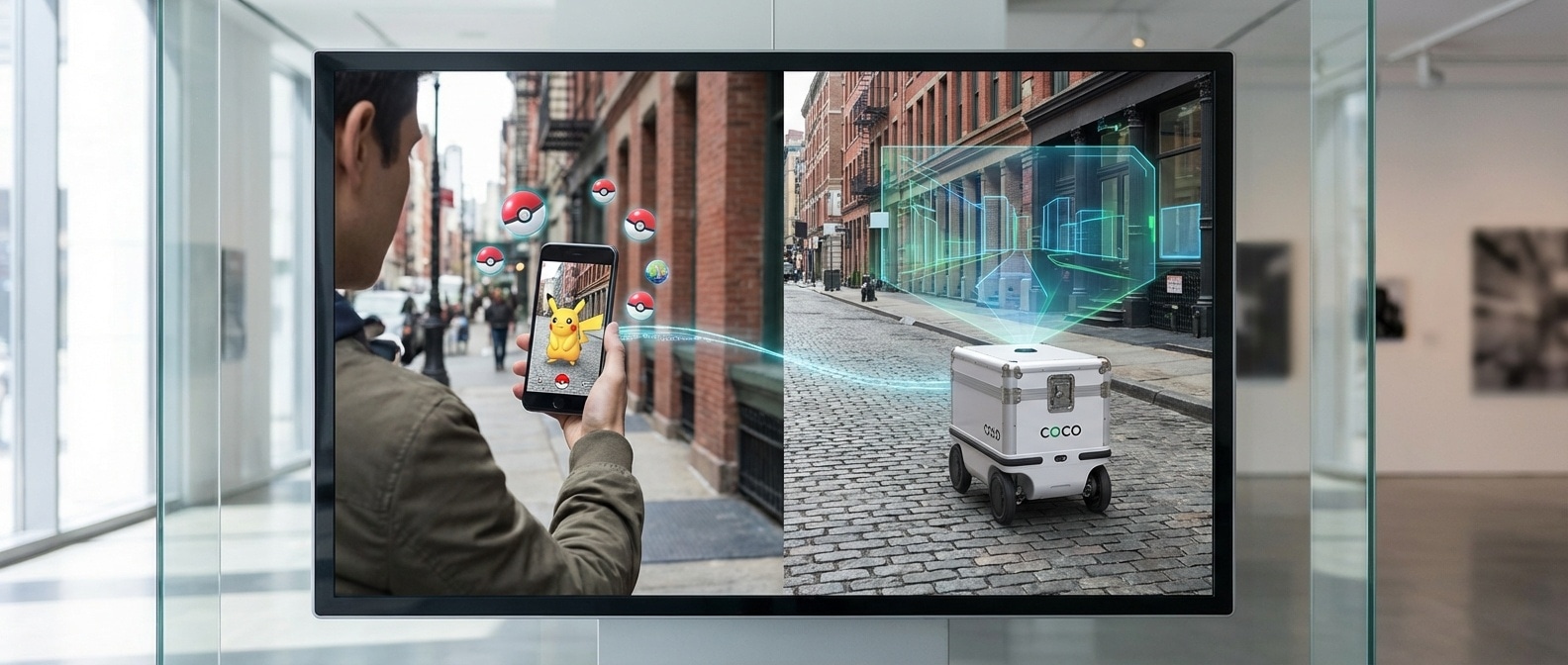 배달 로봇과 포켓몬GO의 연결