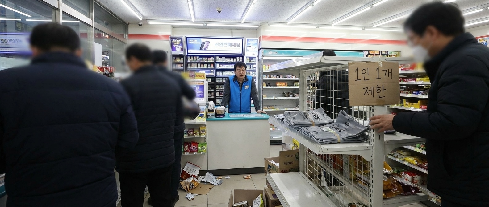 종량제봉투 사재기 현장