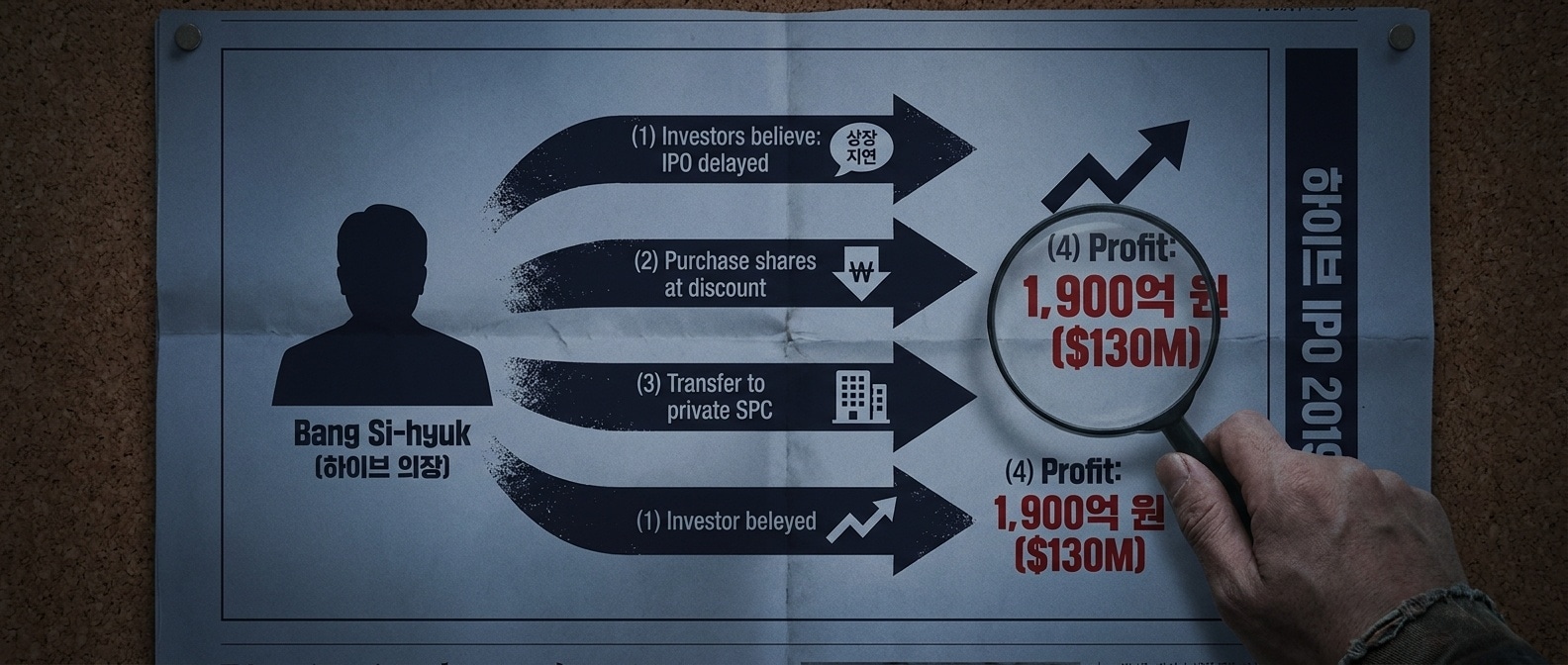 하이브 IPO SPC 구조 다이어그램
