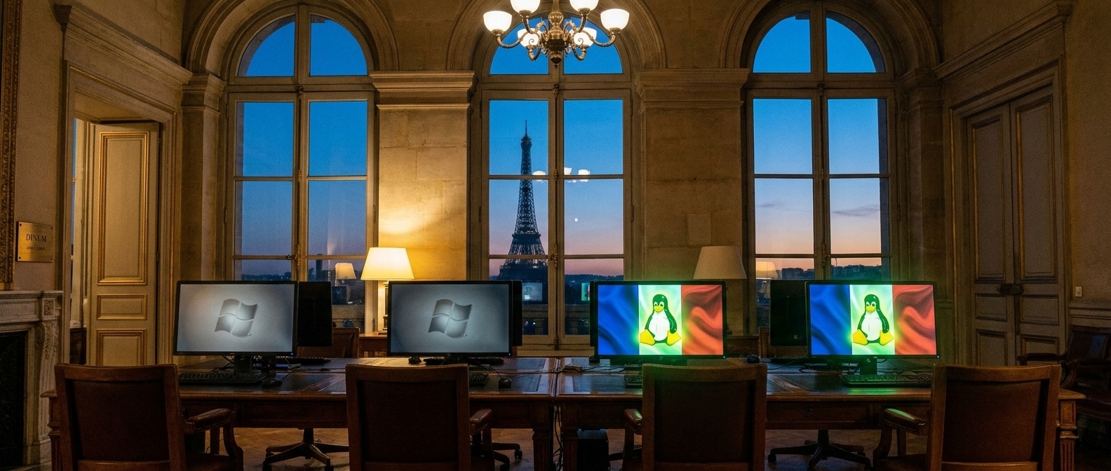 프랑스 정부 워크스테이션의 운영체제 전환 — Windows에서 Linux로
