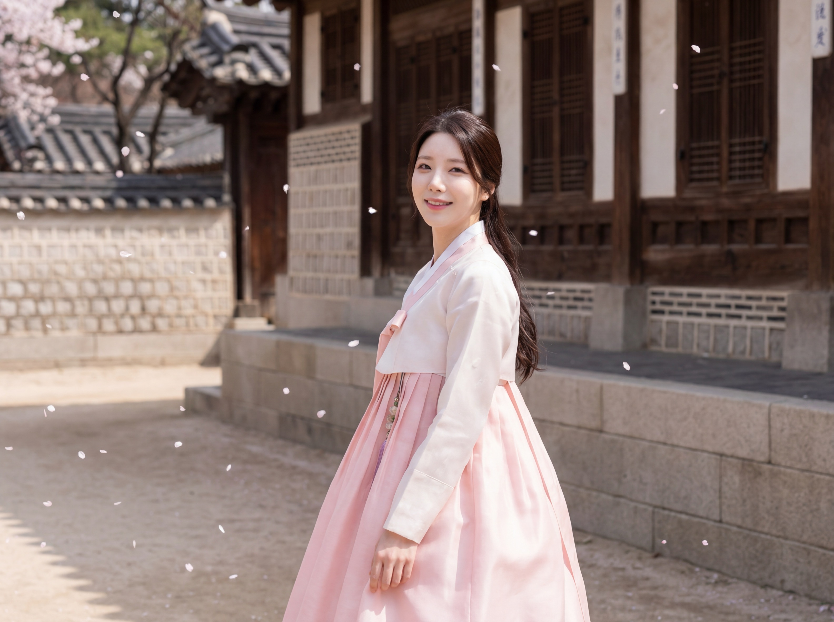 한복 입고 고궁 산책