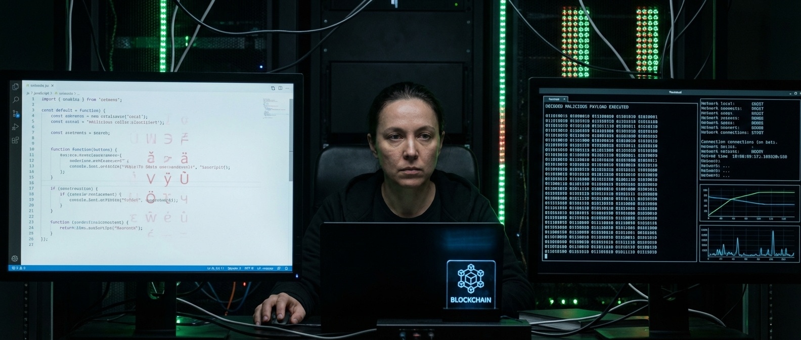 보이지 않는 코드 공격 개념도