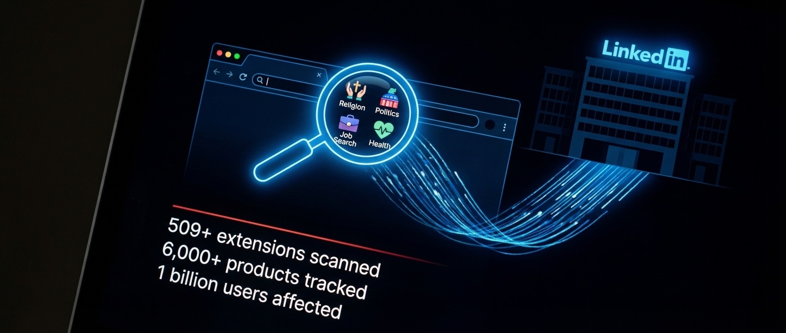 LinkedIn 감시 스캔들 인포그래픽