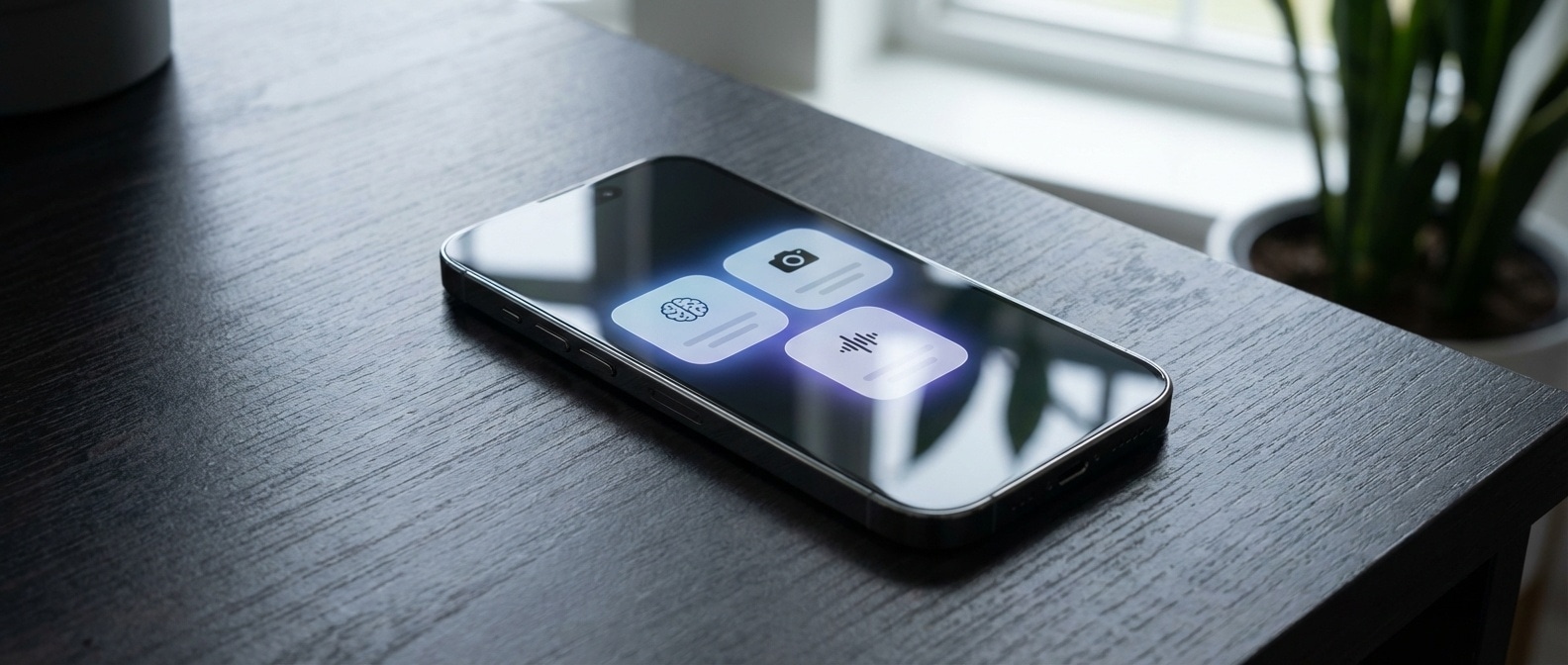 아이폰에서 오프라인 AI가 도는 장면