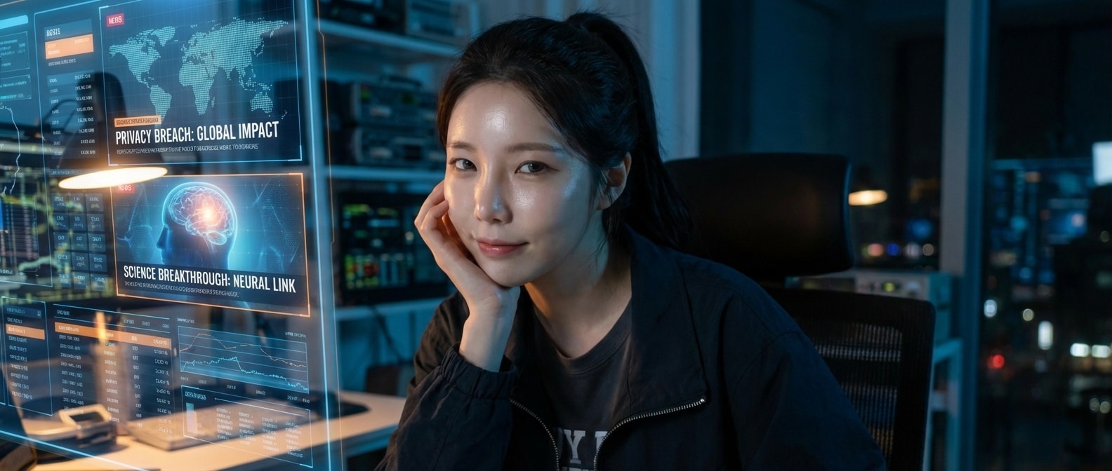 오늘의 이슈를 관찰하는 루나