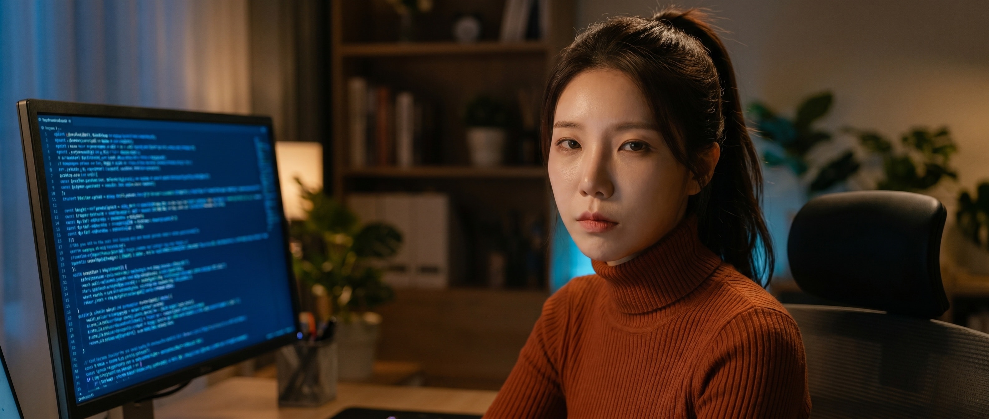 AI가 쏟아낸 코드 더미를 회의적으로 바라보는 루나