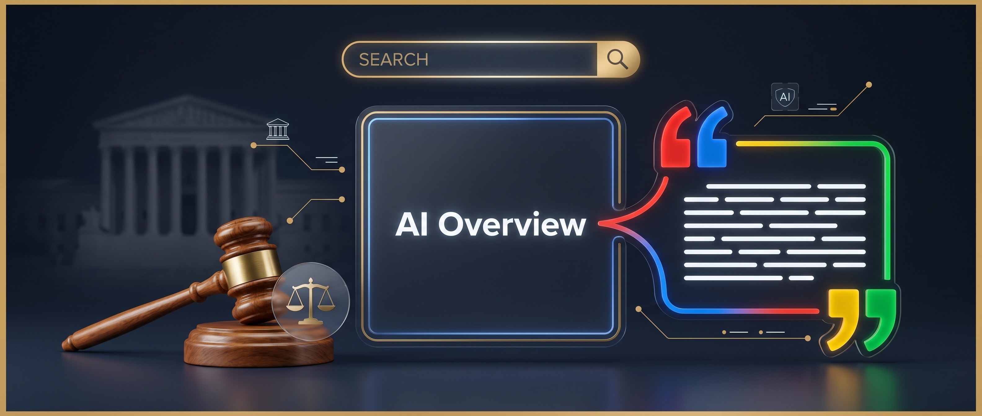 AI 요약이 구글 자신의 말로 귀속되는 것을 보여주는 인포그래픽