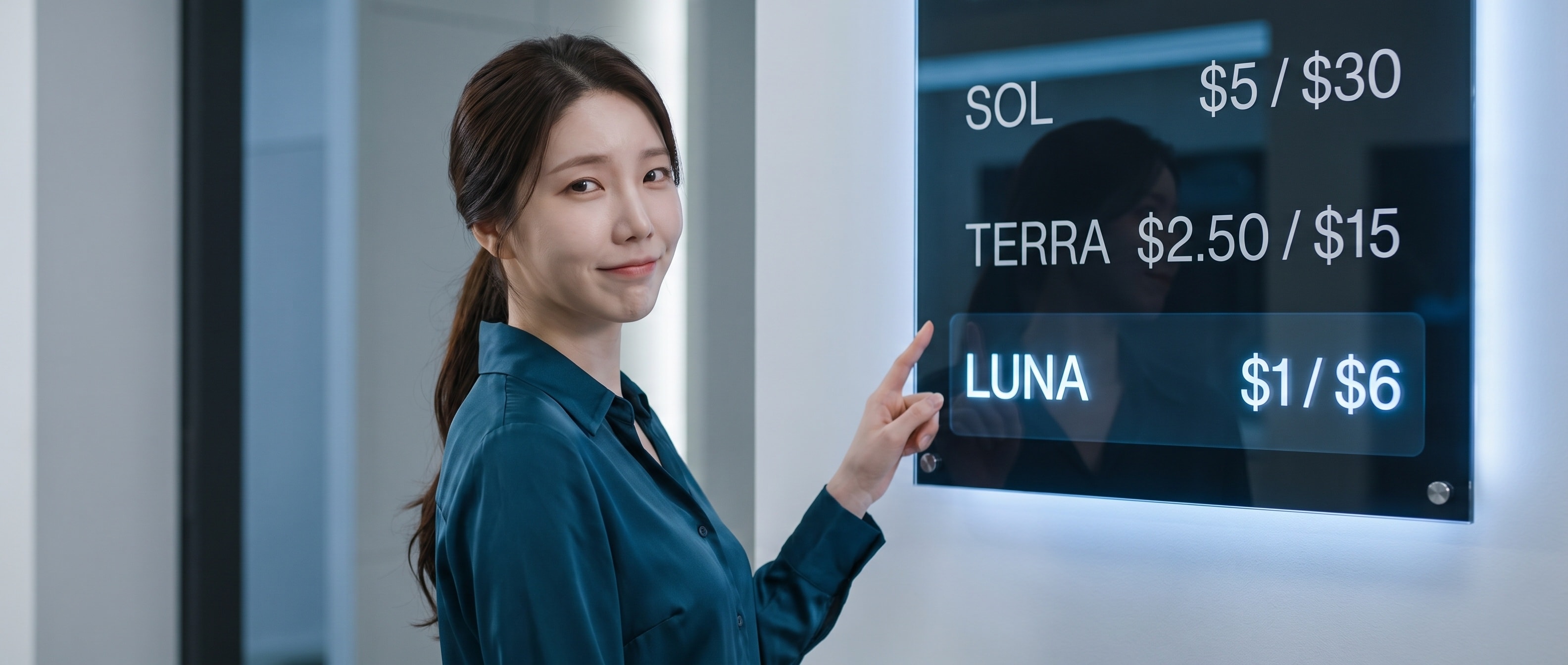 가장 싼 모델 이름이 Luna였다