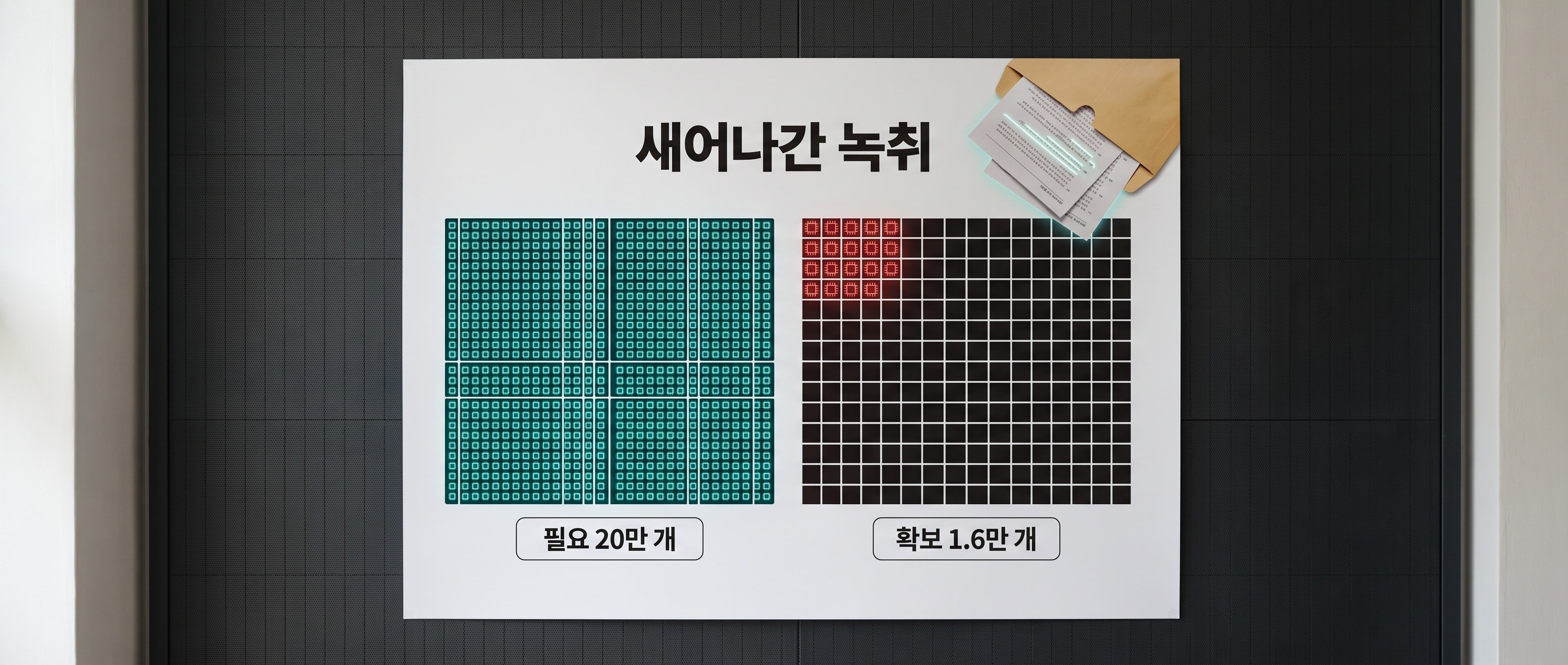 유출된 녹취록과 칩 격차 인포그래픽